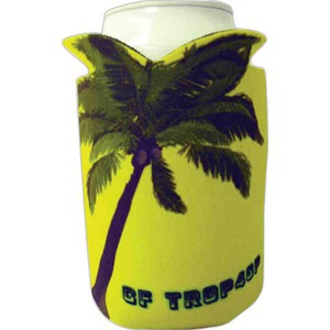 Custom Printed Tropical Palm Tree Theme Can Coolers