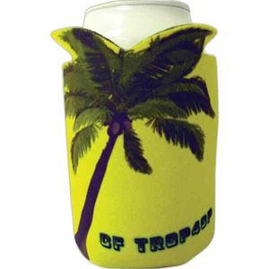 Tropical Palm Tree Theme Can Coolers, Custom Imprinted With Your Logo!