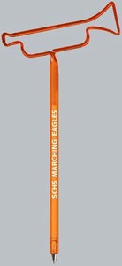 Custom Printed Trumpet Bent Shaped Pens