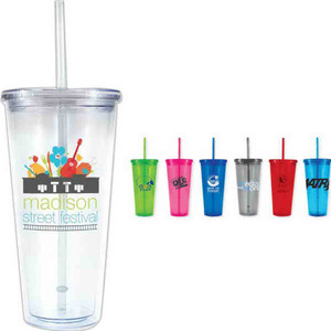 Tumblers With Straws, Custom Printed With Your Logo!