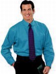 Custom Printed Blue Generation Men's Turquoise Twill Shirts
