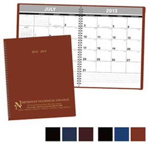 Custom Printed Twin Loop 14 Month Planner Custom Calendars