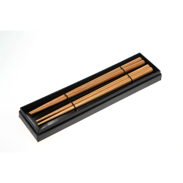Two Pair Bamboo Chopsticks Sets, Custom Imprinted With Your Logo!