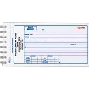 Custom Printed Two Part Cash Receipt Books