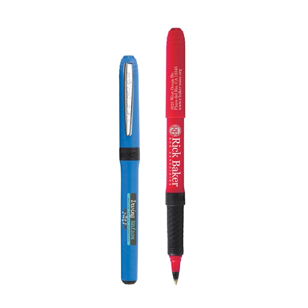 Custom Printed BIC Grip Roller Pens