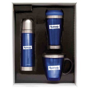 Two Piece Tumbler and Mug Gift Baskets, Customized With Your Logo!