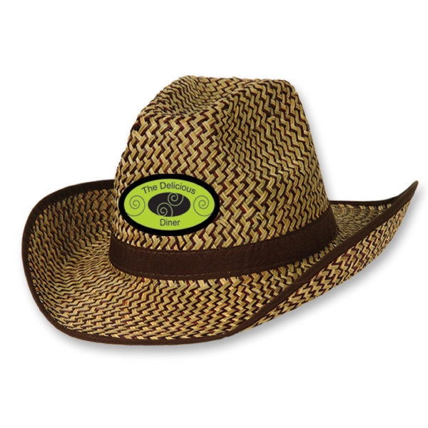 Full Color Imprinted Cowboy Hats, Custom Imprinted With Your Logo!