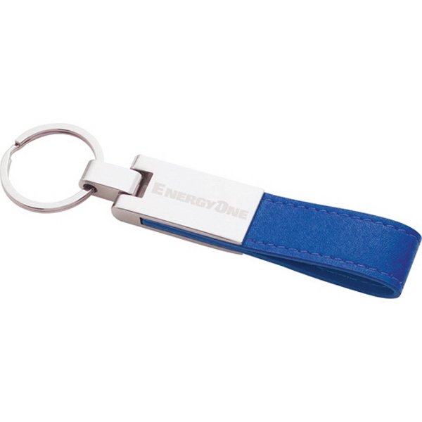 1 Day Service Leather Strap and Silver Plated Keyrings, Customized With Your Logo!