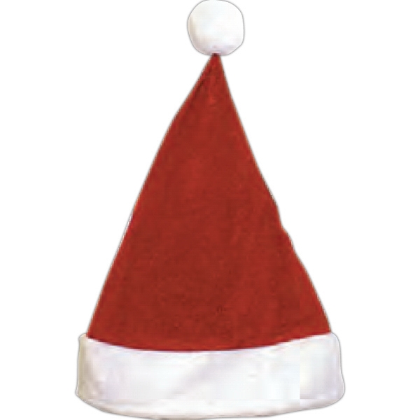 Custom Printed Velvet Santa Hats