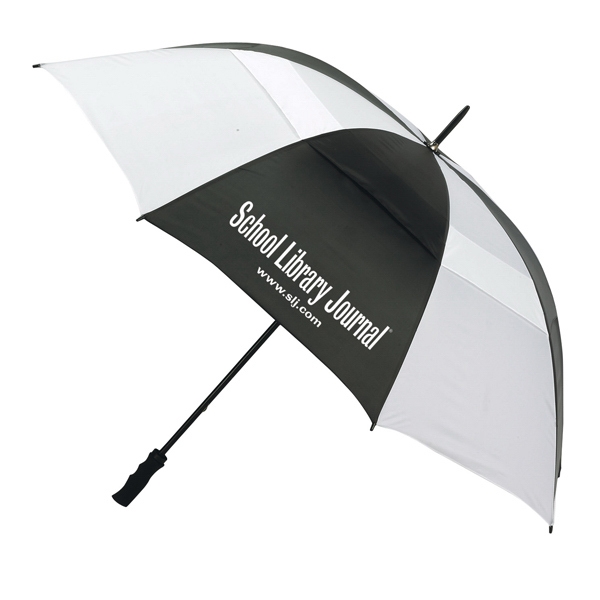 Vented Golf Umbrellas, Custom Decorated With Your Logo!