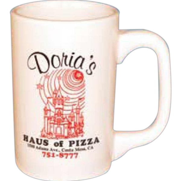 Rolled Edge Dinnerware Vitrified Mocha Mugs, Custom Decorated With Your Logo!