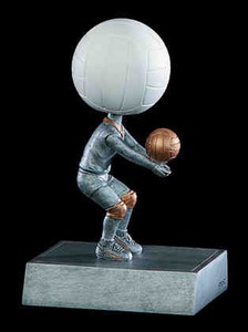 Volley Ball Head Bobble Heads, Custom Imprinted With Your Logo!