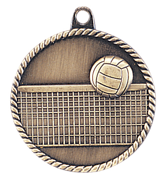Custom Printed Volleyball High Relief Medals