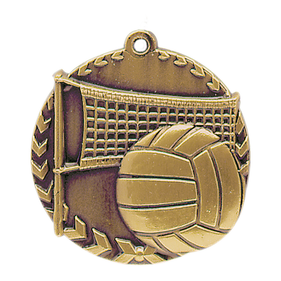Custom Printed Volleyball Millennium Medals