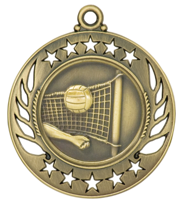 Volleyball Ten Star Medals, Custom Made With Your Logo!