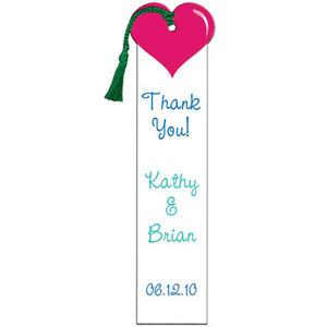 Wedding Bookmarks, Custom Imprinted With Your Logo!