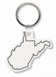 Custom Printed West Virginia State Shaped Key Tags
