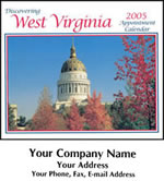 West Virginia Wall Calendars, Custom Imprinted With Your Logo!