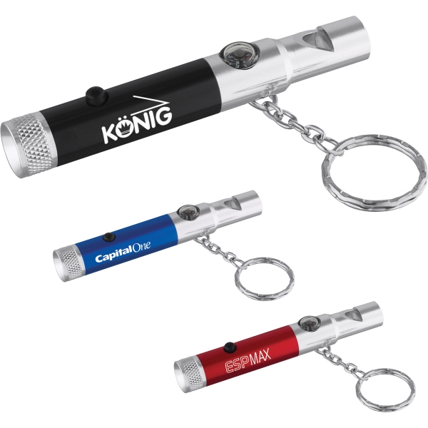 Flashlights with Compasses, Custom Printed With Your Logo!