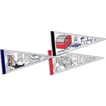 Custom Printed White Felt Pennants