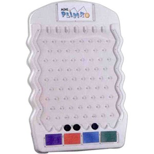 White Mini Plinko Games, Custom Imprinted With Your Logo!