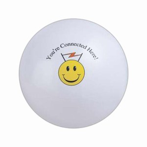 White Solid Color Beach Balls, Customized With Your Logo!