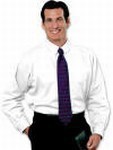 Custom Printed Blue Generation Men's White Twill Shirts