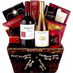 Wine Connoisseur Gift Baskets, Custom Made With Your Logo!