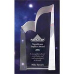 Custom Printed Mountain Crystal Awards