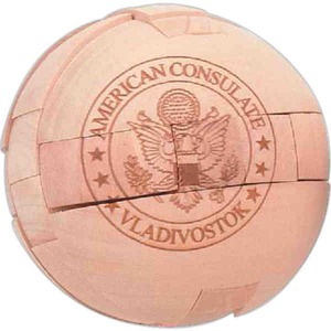 Wooden Ball Puzzles, Custom Imprinted With Your Logo!