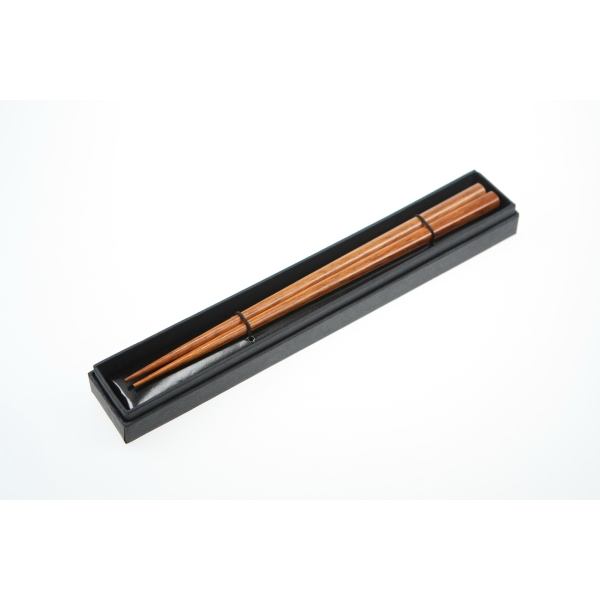 Wooden Brown Chopsticks with Cardboard Boxes, Custom Imprinted With Your Logo!
