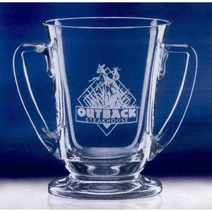 Wright Inspired Mouth Blown Container Crystal Gifts, Customized With Your Logo!