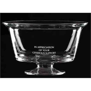 Wright Inspired Mouth Blown Container Crystal Gifts, Customized With Your Logo!