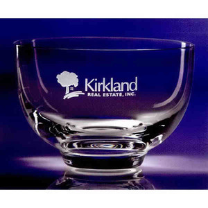 Wright Inspired Olympia Bowl Container Crystal Gifts, Custom Printed With Your Logo!