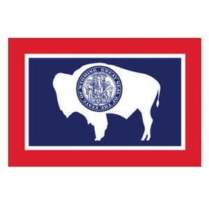 Custom Printed Wyoming State Flags