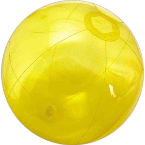 Yellow Translucent Beach Balls, Personalized With Your Logo!