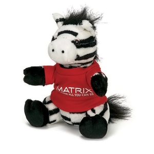 Zebra Stuffed Animals, Customized With Your Logo!