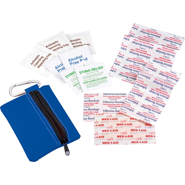 1 Day Service Small Zippered First Aid Pouches, Custom Imprinted With Your Logo!