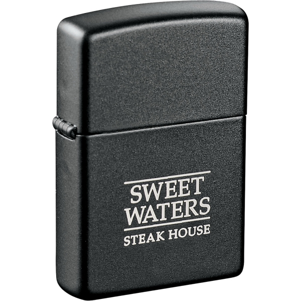 Black Matte Zippo Lighters, Custom Designed With Your Logo!